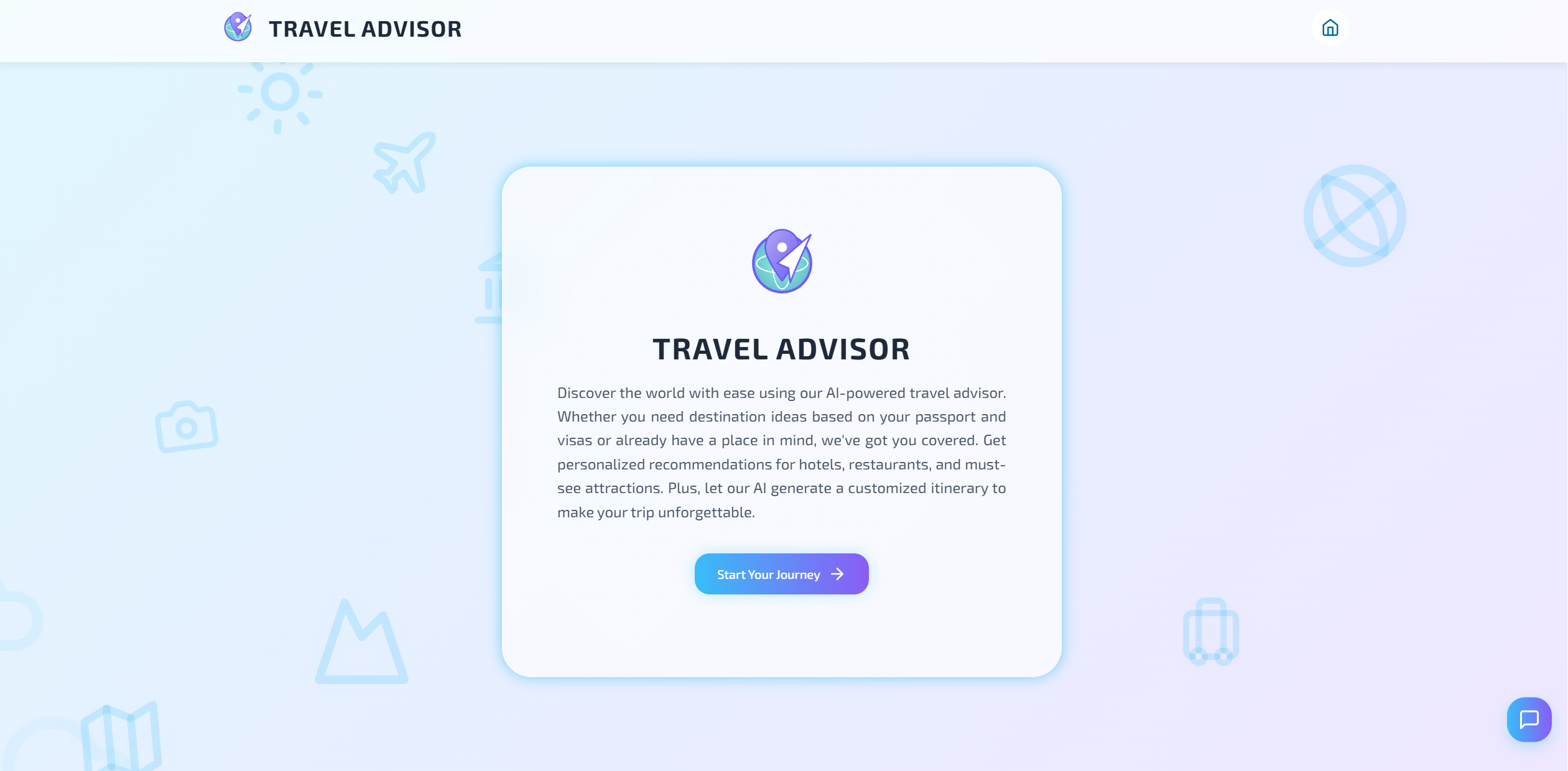 Travel Advisor Website cover