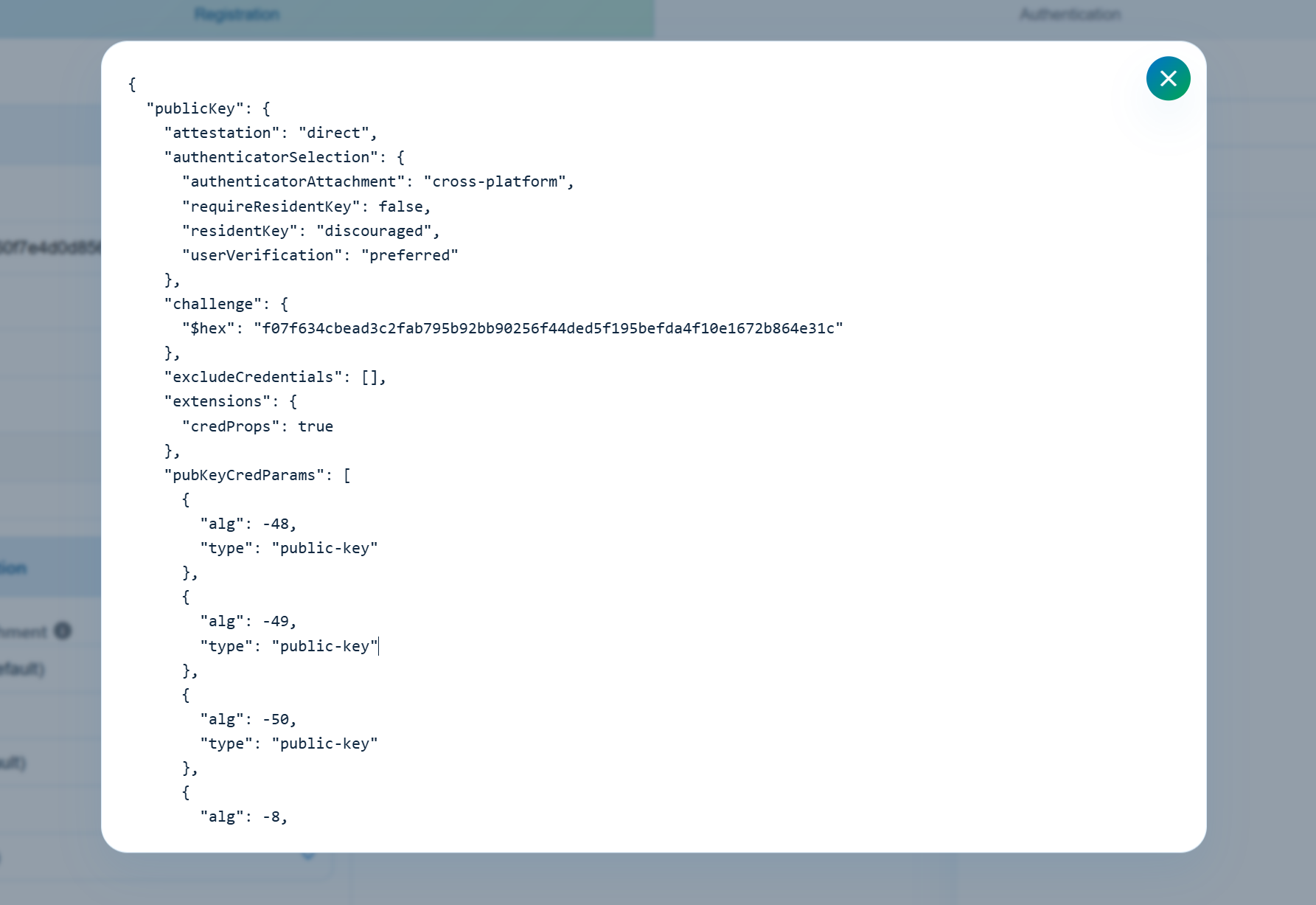 Advanced authentication JSON editor synchronized with the configuration form